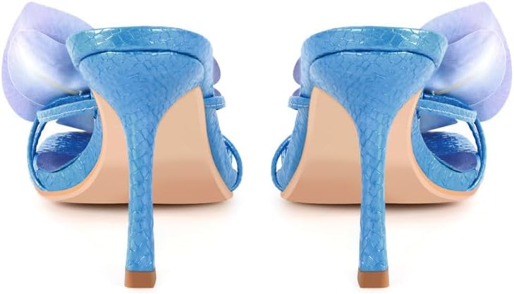 Clear Square Toe Stiletto Heel Slip-On Mules Women