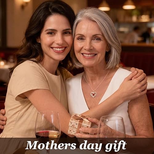 Heart Birthstone Necklace 925 Silver Birthstone Women