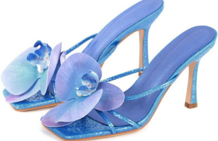 Clear Square Toe Stiletto Heel Slip-On Mules Women