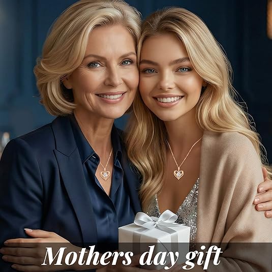 Moissanite Heart Necklace 1–3CT 925 Silver Gold Plated