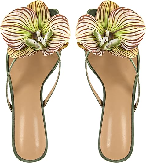 Orchid Square Toe Low Block Heel Sandals Women