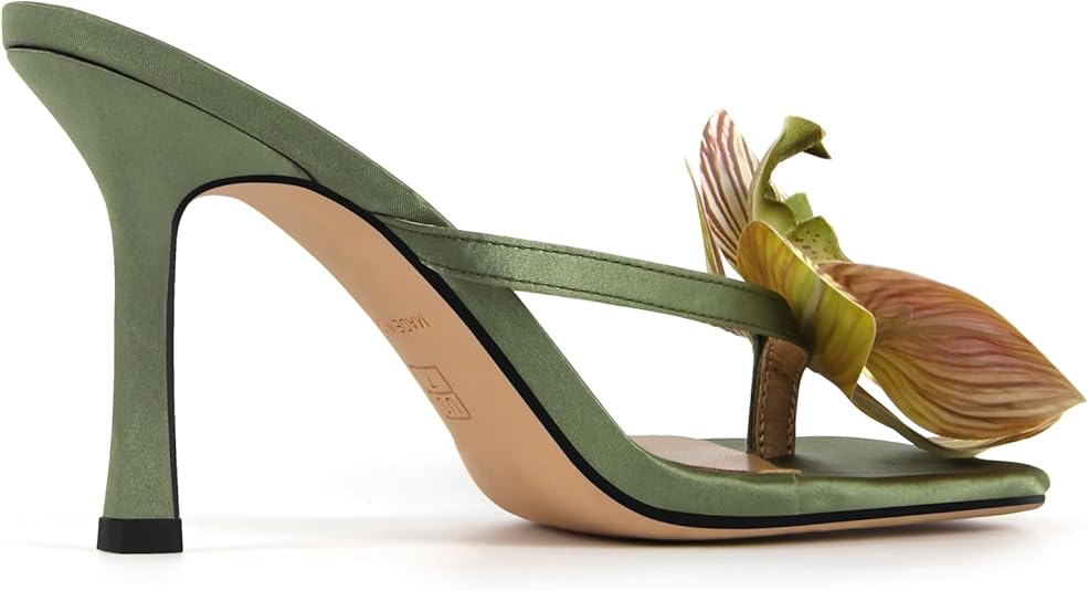 Orchid Square Toe Low Block Heel Sandals Women