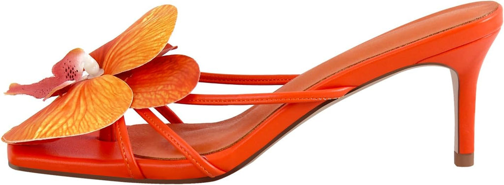 MissHeel Orchid Heels for Women Slip On Kitten Heel