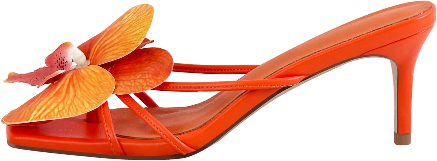 MissHeel Orchid Heels for Women Slip On Kitten Heel